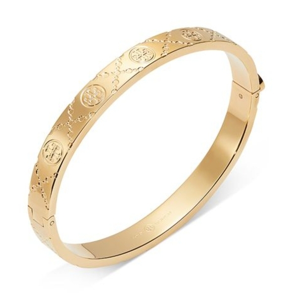 Tory Burch Embossed Gold Bracelet - Picture 6 of 6